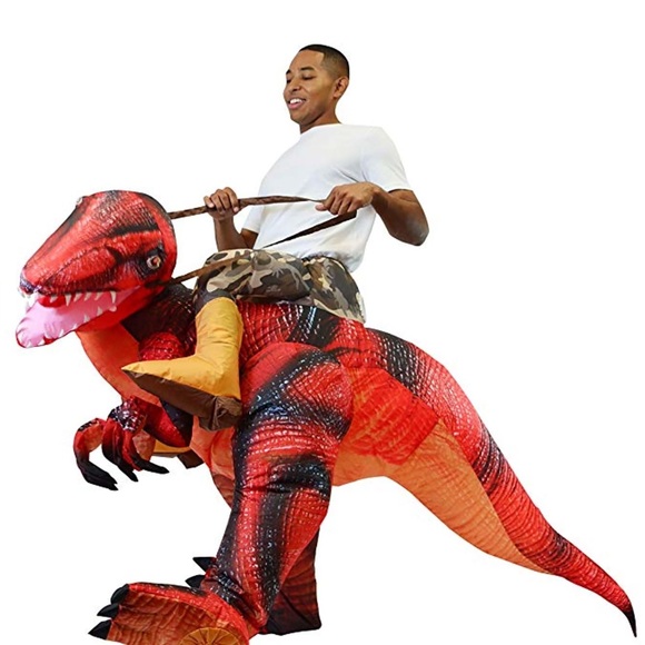 🌼💜💜Spooktacular Creations Inflatable Raptor Halloween Riding a Raptor - Picture 5 of 5